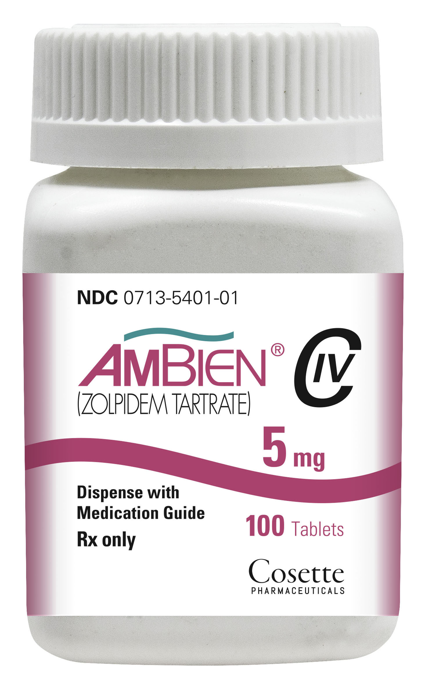 AMBIEN® bottle and tablets